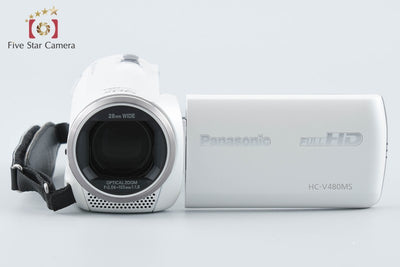【中古】Panasonic パナソニック HC-V480MS ホワイト デジタルハイビジョンビデオカメラ