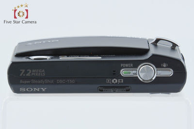 【中古】SONY ソニー Cyber-shot DSC-T50 ブラック コンパクトデジタルカメラ