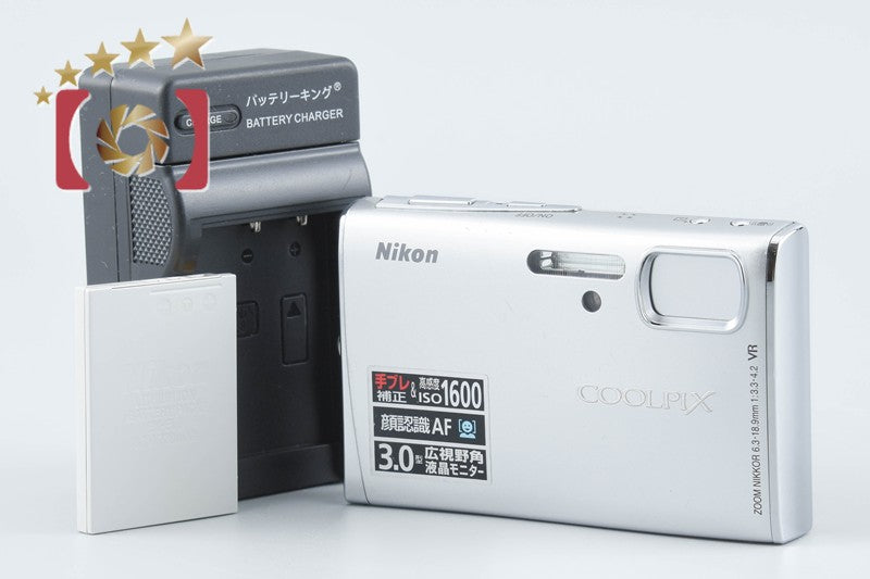 【中古】Nikon ニコン COOLPIX S50 グロスシルバー コンパクトデジタルカメラ