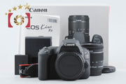 【中古】Canon キヤノン EOS Kiss X9 EF-S 18-55 IS STM レンズキット ブラック シャッター回数僅少 元箱付き
