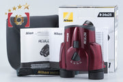 【中古】Nikon ニコン ACULON T11 8-24x25 レッド 双眼鏡 元箱付き