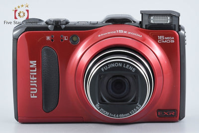 【中古】FUJIFILM 富士フイルム FinePix F550EXR レッド コンパクトデジタルカメラ 元箱付き