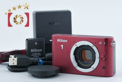 【中古】Nikon ニコン 1 J2 レッド ミラーレス一眼カメラ シャッター回数僅少