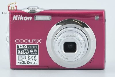 【中古】Nikon ニコン COOLPIX S4000 ルビーレッド コンパクトデジタルカメラ