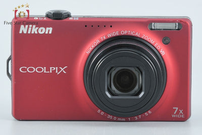 【中古】Nikon ニコン COOLPIX S6000 フラッシュレッド コンパクトデジタルカメラ
