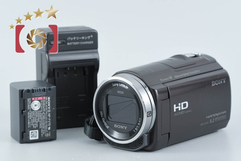 【中古】SONY ソニー HANDYCAM HDR-CX535 ボルドーブラウン デジタルビデオカメラ