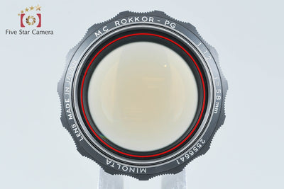 【中古】MINOLTA ミノルタ MC ROKKOR-PG 58mm f/1.2
