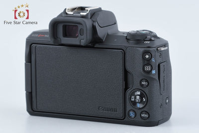 【中古】Canon キヤノン EOS Kiss M2 EF-M 15-45 IS STM レンズキット ブラック シャッター回数僅少