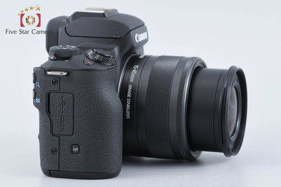 【中古】Canon キヤノン EOS Kiss M2 EF-M 15-45 IS STM レンズキット ブラック シャッター回数僅少