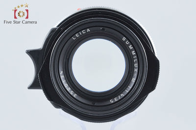 【中古】Leica ライカ SUMMILUX-M 35mm f/1.4 ブラック 11870 2026.9月 オーバーホール済み