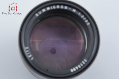 【中古】Leica ライカ SUMMICRON-M 90mm f/2 E55 第2世代 後期