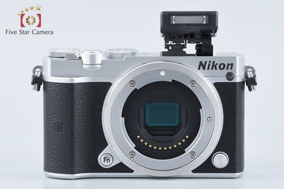 【中古】Nikon ニコン 1 J5 シルバー ダブルズームレンズキット シャッター回数僅少