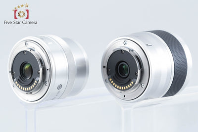 【中古】Nikon ニコン 1 J5 シルバー ダブルズームレンズキット シャッター回数僅少