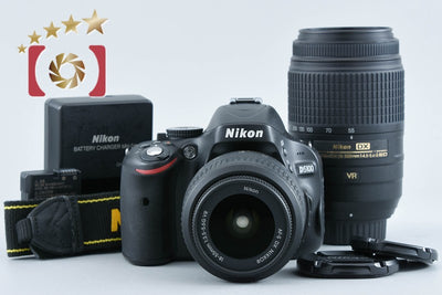 【中古】Nikon ニコン D5100 ダブルズームキット シャッター回数僅少