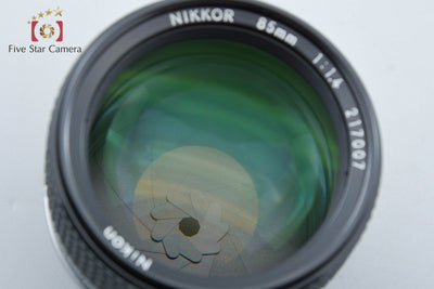 【中古】Nikon ニコン Ai-S NIKKOR 85mm f/1.4 2026.9月 オーバーホール済み