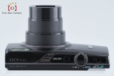 【中古】Canon キヤノン IXY 650 ブラック コンパクトデジタルカメラ
