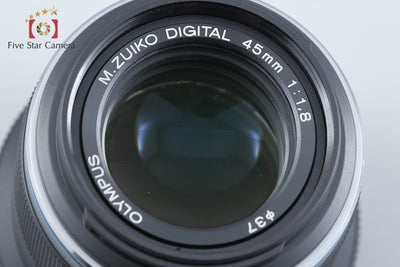【中古】OLYMPUS オリンパス M.ZUIKO DIGITAL 45mm f/1.8 ブラック 元箱付き