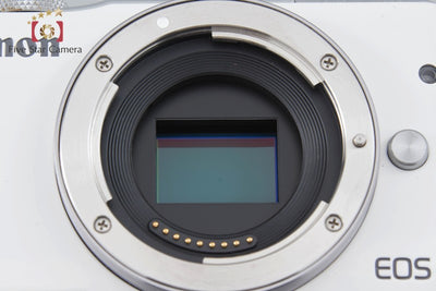Used Canon EOS M10 Double Zoom Lens Kit White with Original Box