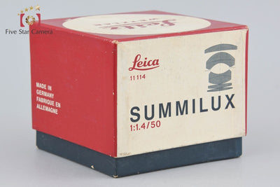 [Used] Leica SUMMILUX 50mm f/1.4 2nd Gen 11114 Leica M-mount with original box