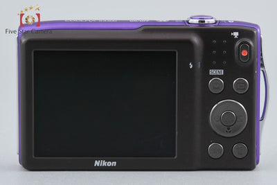 [Used] Nikon Coolpix S3300 Lavender Purple Compact Digital Camera with Original Box