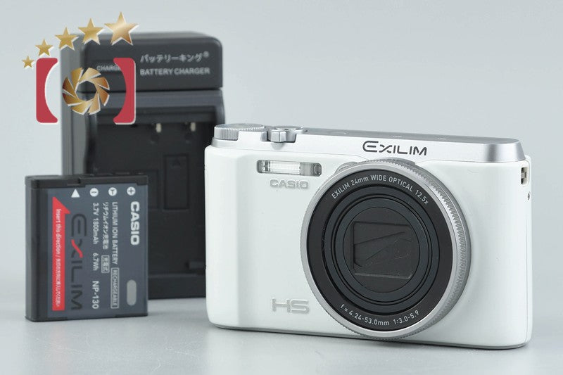 【Used】CASIO High Speed EXILIM EX-ZR1000 White Compact Digital Camera