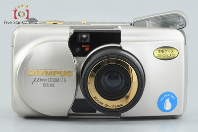 【中古】OLYMPUS オリンパス μ[mju:] ZOOM 115 DELUXE コンパクトフィルムカメラ 元箱付き