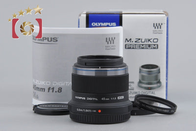 【Used】Olympus M.ZUIKO DIGITAL 45mm f/1.8 Black with Original Box