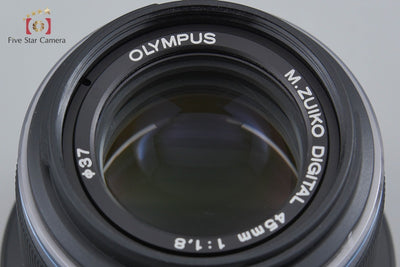 【Used】Olympus M.ZUIKO DIGITAL 45mm f/1.8 Black with Original Box