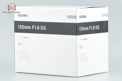 【中古】SIGMA シグマ Art 135mm f/1.8 DG HSM ソニーEマウント用 元箱付き