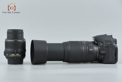 [Used] Nikon D5300 Black + AF-S DX NIKKOR 18-55mm f/3.5-5.6 G VR + AF-S DX NIKKOR 55-300mm f/4.5-5.6 G ED VR