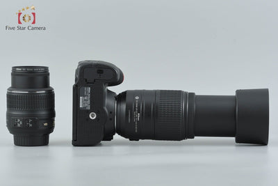 [Used] Nikon D5300 Black + AF-S DX NIKKOR 18-55mm f/3.5-5.6 G VR + AF-S DX NIKKOR 55-300mm f/4.5-5.6 G ED VR