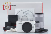 [Used] Canon EOS M10 Double Zoom Lens Kit White with Original Box