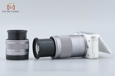 [Used] Canon EOS M10 Double Zoom Lens Kit White with Original Box