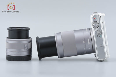 [Used] Canon EOS M10 Double Zoom Lens Kit White with Original Box