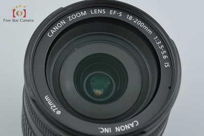 【中古】Canon キヤノン EF-S 18-200mm f/3.5-5.6 IS