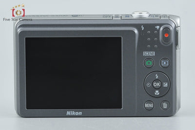 [Used] Nikon COOLPIX S3700 Silver Compact Digital Camera with Original Box