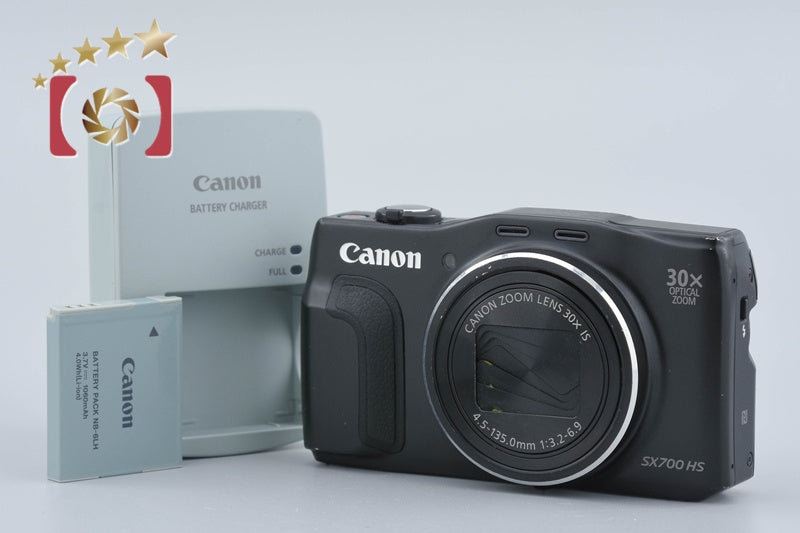 [Used] Canon PowerShot SX700 HS Black Compact Digital Camera