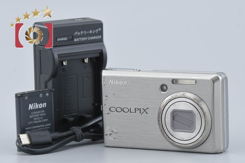 【中古】Nikon ニコン COOLPIX S600 チタンシルバー コンパクトデジタルカメラ