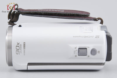 【Used】Panasonic HC-V360M White Digital High-Vision Video Camera with Original Box