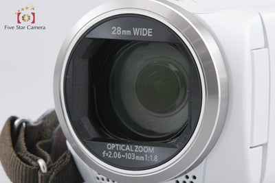【Used】Panasonic HC-V360M White Digital High-Vision Video Camera with Original Box