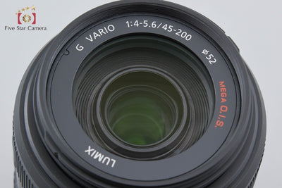 Used: Panasonic LUMIX G VARIO 45-200mm f/4-5.6 MEGA O.I.S. H-FS045200