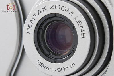 [Used] PENTAX Pentax ESPIO 90MC Silver Compact Film Camera with Original Box