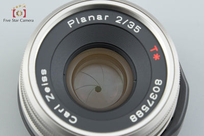 【中古】CONTAX コンタックス Carl Zeiss Planar 35mm f/2 T*