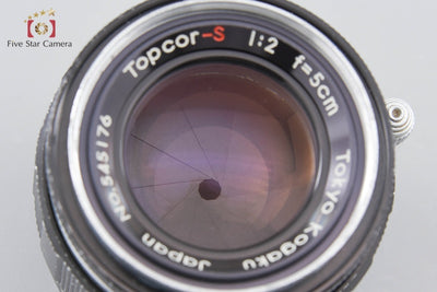 [Used] Tokyo Kogaku TOPCON Topcon TOPCOR-S 50mm f/2 L39 Leica Screw Mount