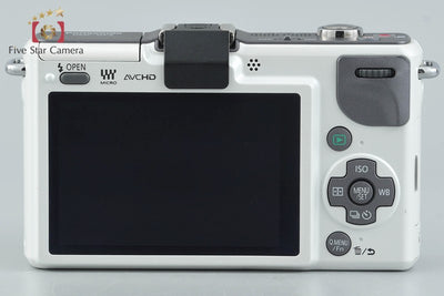[Used] Panasonic LUMIX DMC-GF2 White + LUMIX G VARIO 14-42mm f/3.5-5.6 ASPH. MEGA O.I.S. H-FS014042