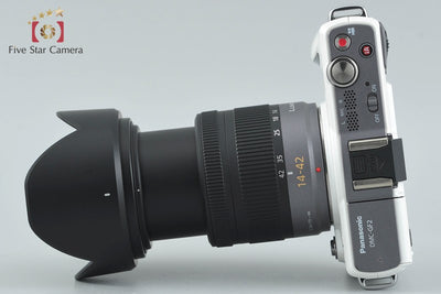 [Used] Panasonic LUMIX DMC-GF2 White + LUMIX G VARIO 14-42mm f/3.5-5.6 ASPH. MEGA O.I.S. H-FS014042