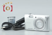 [Used] Nikon COOLPIX S3600 Crystal Silver Compact Digital Camera