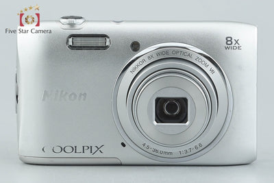 [Used] Nikon COOLPIX S3600 Crystal Silver Compact Digital Camera