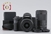 [Used] Canon EOS Kiss M Double Zoom Kit Black