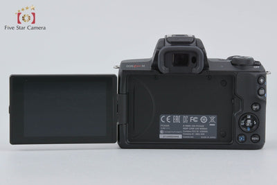 [Used] Canon EOS Kiss M Double Zoom Kit Black